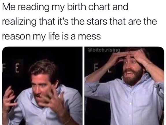 Birth chart meme